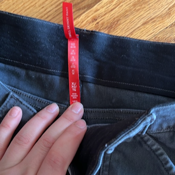 Spanx Stretch Twill Ankle Cargo Pants Washed Black Size Small - Picture 2 of 5